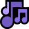 Musical Notes emoji on Microsoft